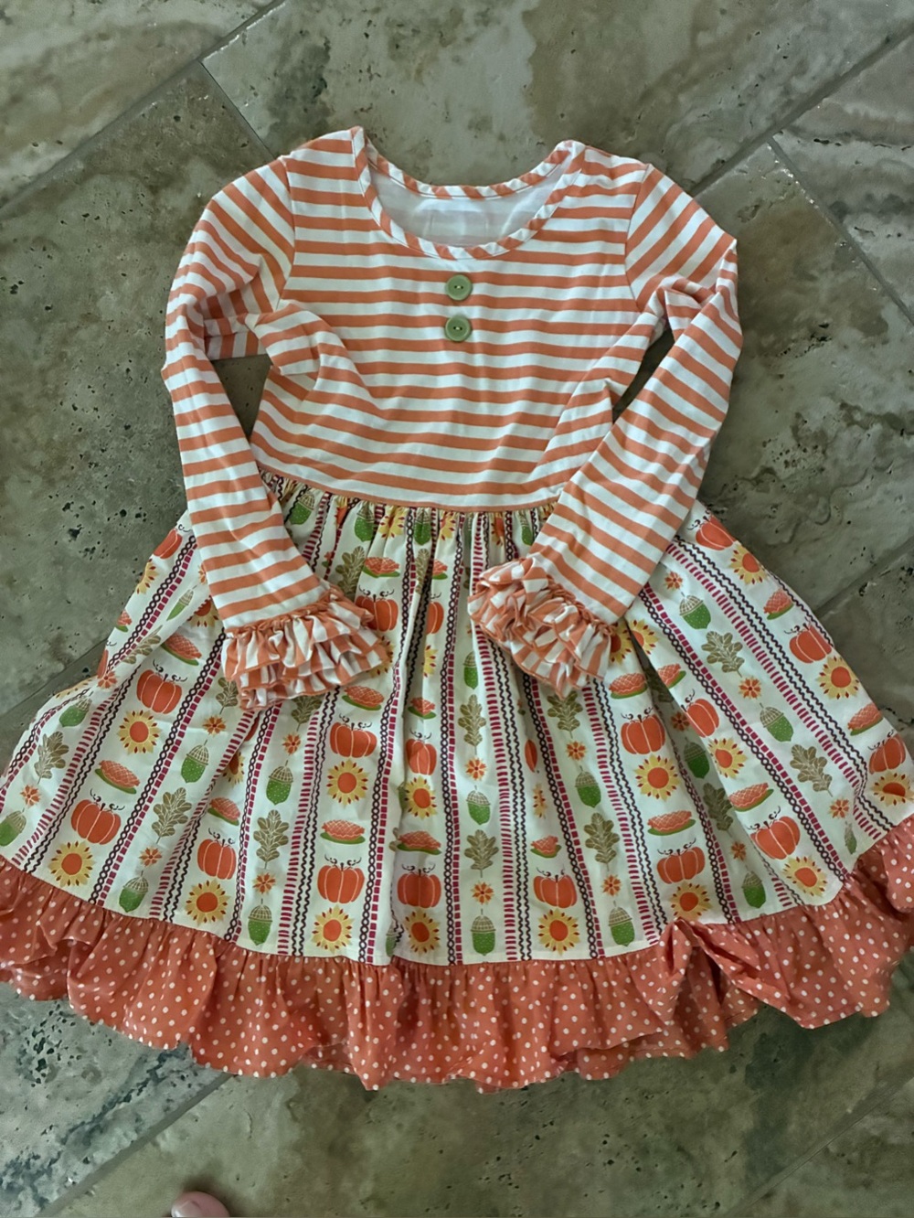 Eleanor Rose Fall Pumpkin Dress